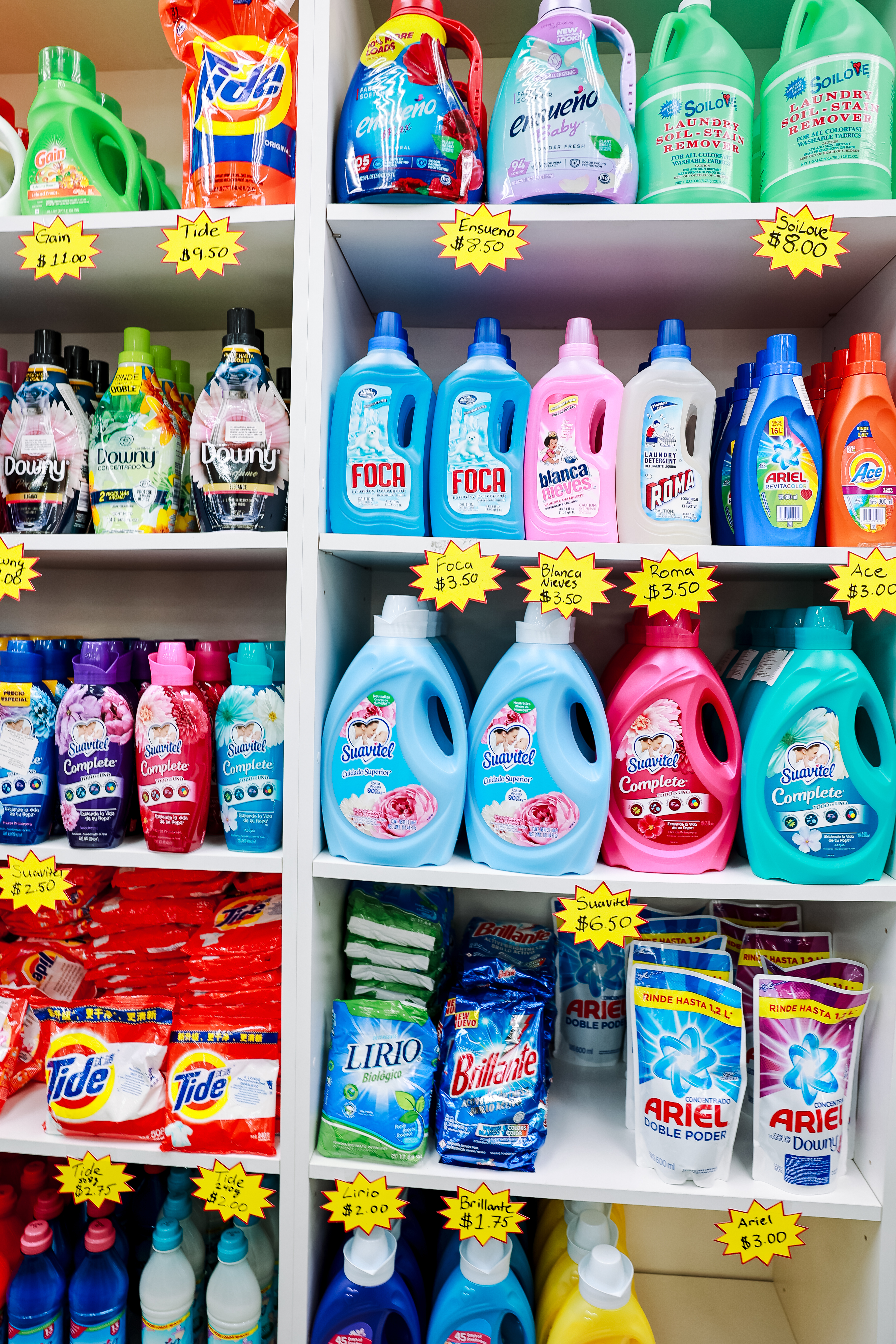 Laundry detergent and supplies available at Clean Queen Laundry